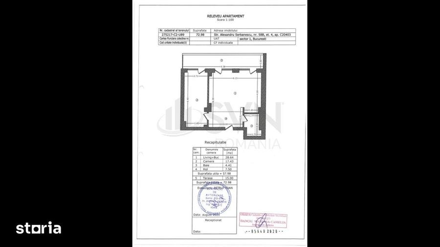 Apartament cu 2 camere, mobilat în Aviației