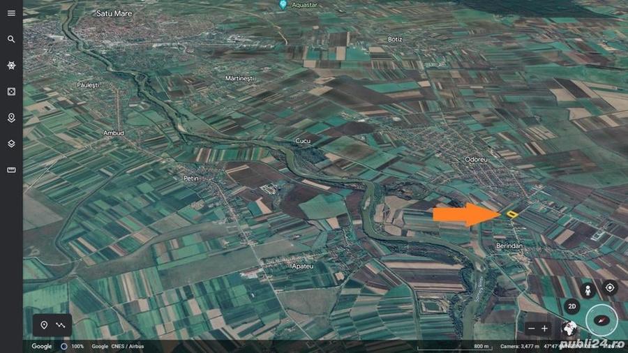 Teren de 5300 mp, în Odoreu