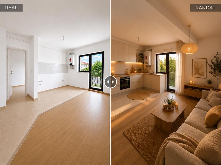 2 Camere + Grădină 35mp | Parcare inclusa | Încălzire în Pardoseală - 1