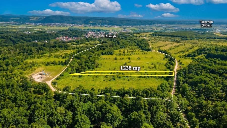 Teren de 1228 mp, în Mănești