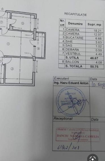 Apartament cu 2 camere semidecomandat, mobilat în 1 Decembrie 1918