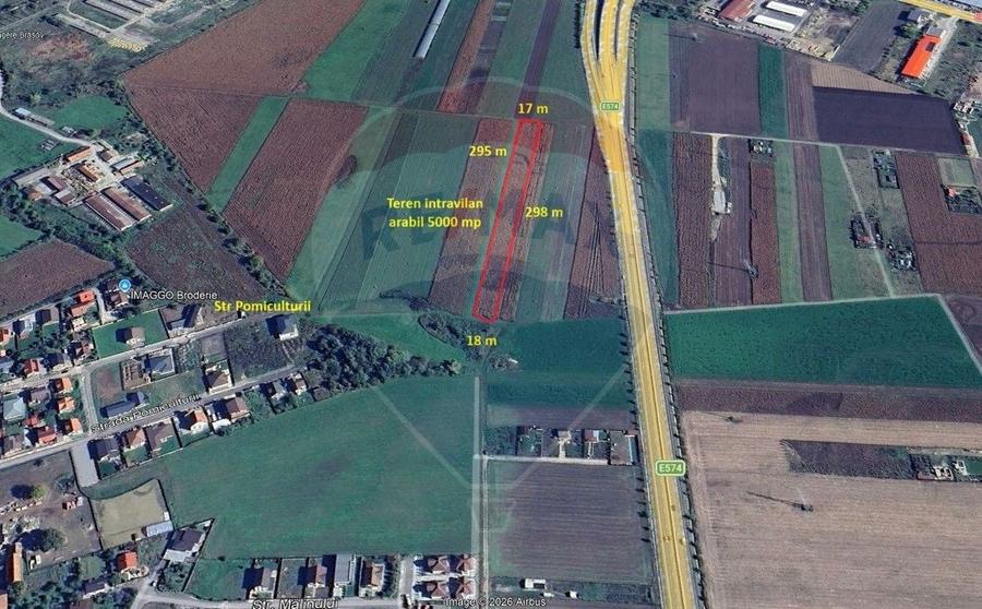 Teren agricol intravilan de 5000 mp, în Stupini