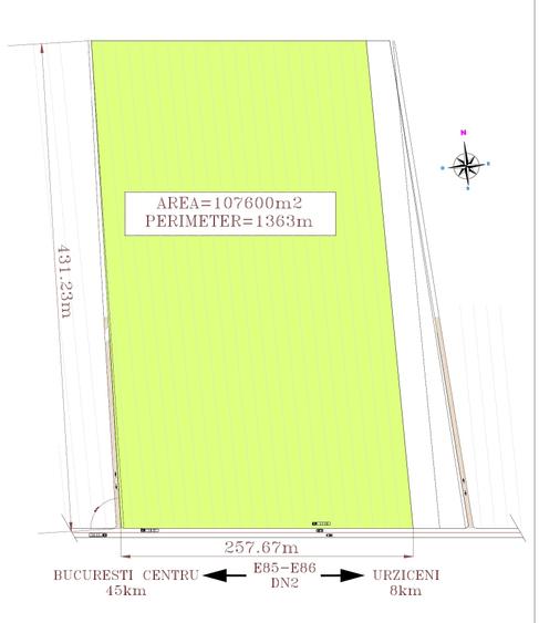 Teren Construcții intravilan de 107600 mp, în Coșereni