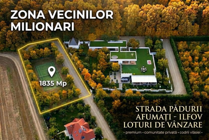Teren Construcții intravilan de 1835 mp, în Afumați