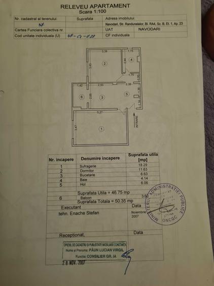 Apartament cu 2 camere decomandat în Central