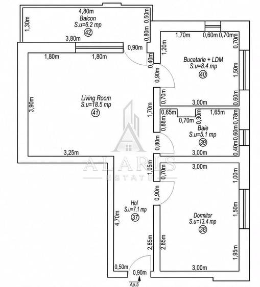 Apartament cu 2 camere în Dumbrăvița
