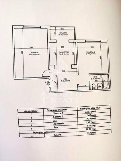 Apartament cu 2 camere decomandat, mobilat în Soarelui