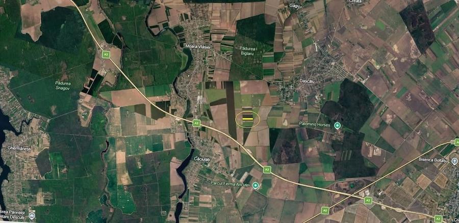 Teren de 10800 mp, în Moara Vlăsiei
