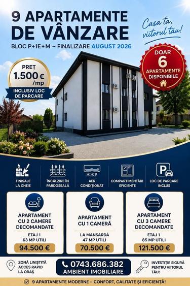 Apartament cu 2 camere decomandat în Central