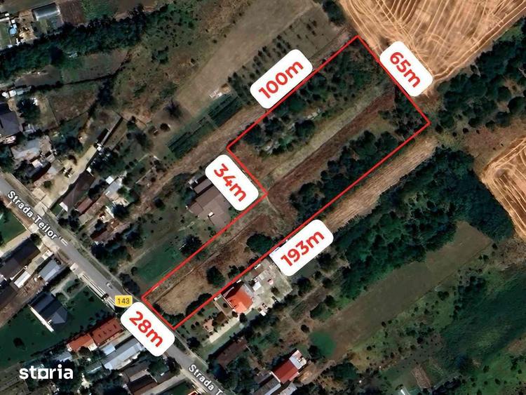 Teren de 9000 mp, în Săbăreni