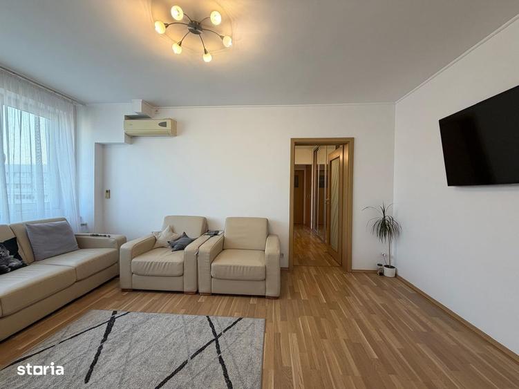 Apartament cu 3 camere semidecomandat, mobilat în Iancului