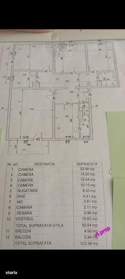 Apartament cu 4 camere decomandat în Baicului