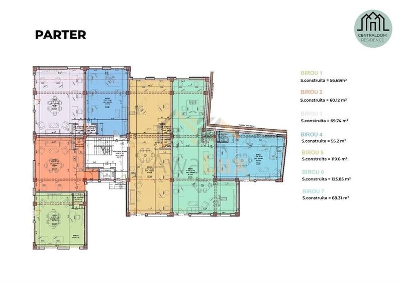 Apartament cu 2 camere în Central