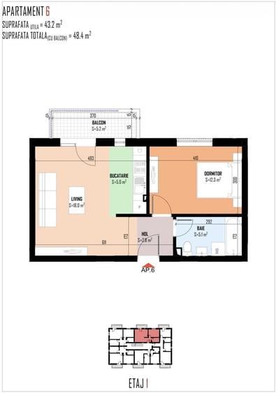 Apartament 2 camere bloc nou Bragadiru - 1