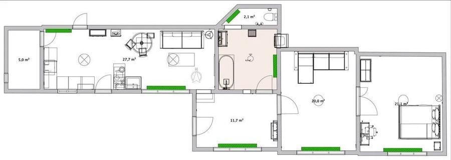 Casă cu 1 camere cu Teren 305 Mp în Schei