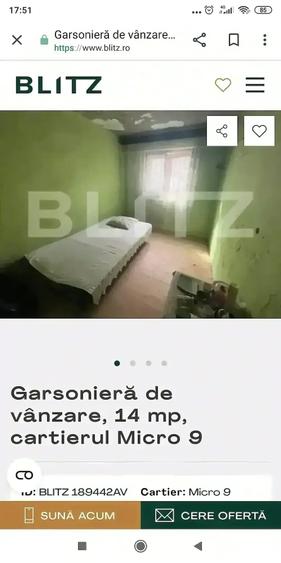 Garsonieră decomandată în Central