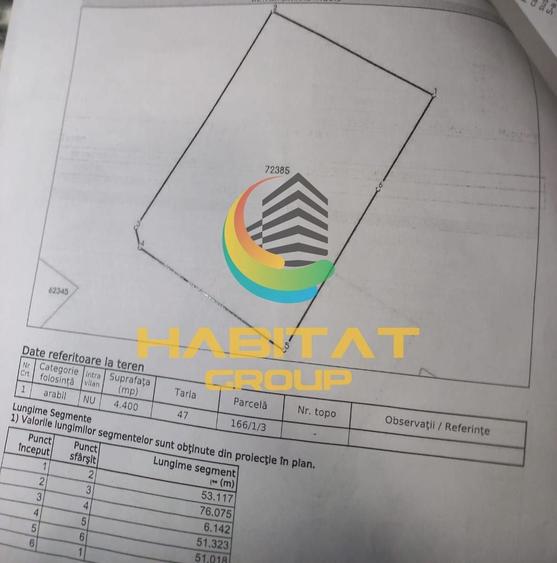 Teren Construcții intravilan de 500 mp, în Domnești