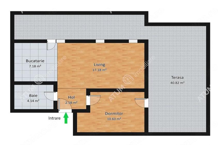 Apartament cu 2 camere în Vasile Aaron