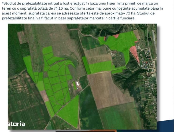 Teren de 700000 mp, în Berești-Meria