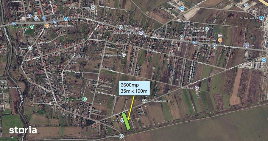 Teren de 6600 mp, în Ciorogârla