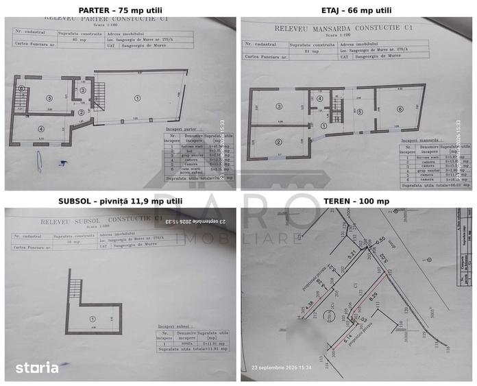 Casă cu 4 camere cu Teren 100 Mp în Sângeorgiu de Mureș