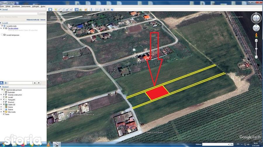 Teren de 1000 mp, în Agigea