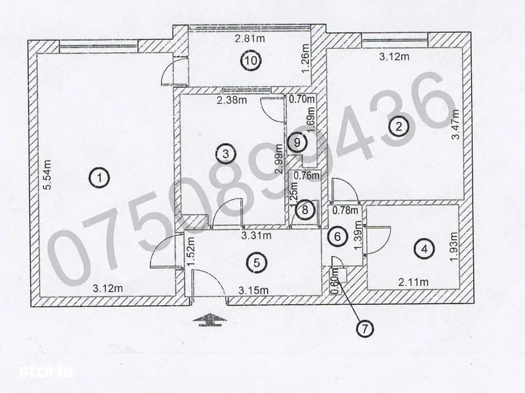 Apartament cu 2 camere în Militari