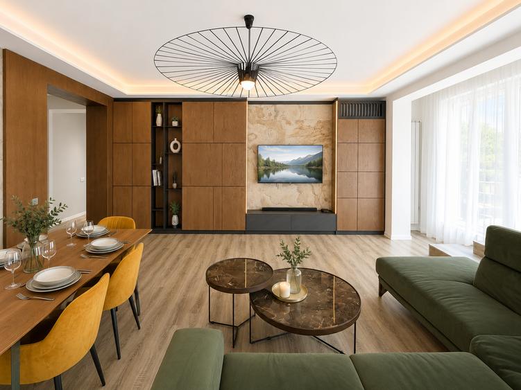 Apartament cu 3 camere semidecomandat în Floreasca