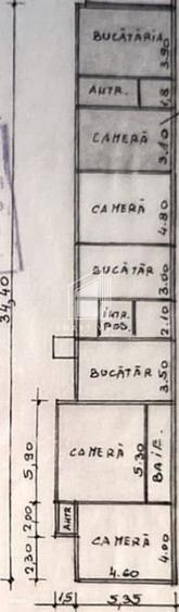 Casă cu 4 camere în Dara