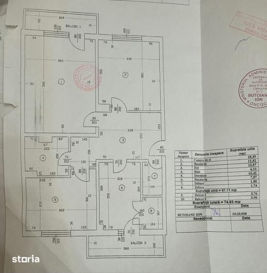 Apartament cu 3 camere decomandat în Brazda lui Novac