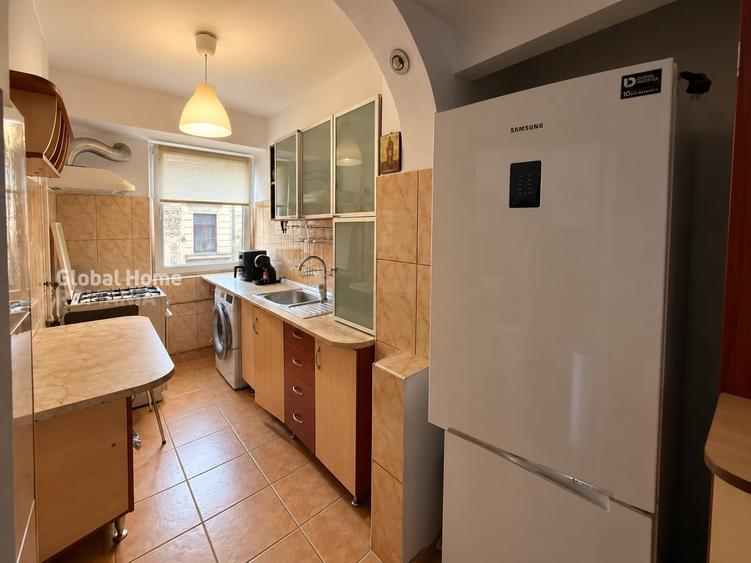 Apartament cu 2 camere semidecomandat, mobilat în Calea Victoriei