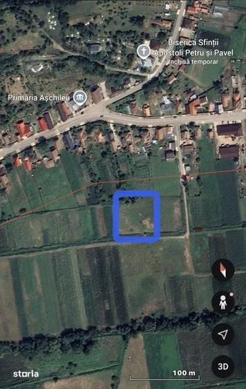 Teren de 1941 mp, în Așchileu