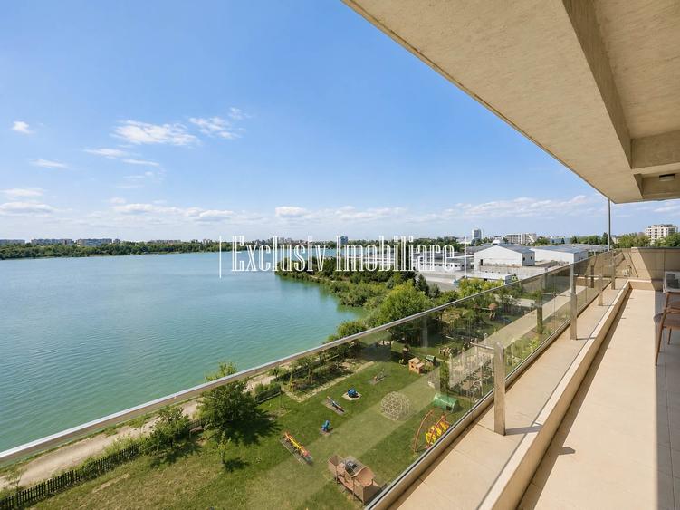Vedere Frontala la Lac Tabacarie - Apartament de 140 mp cu 3 camere si 3 terase - 2