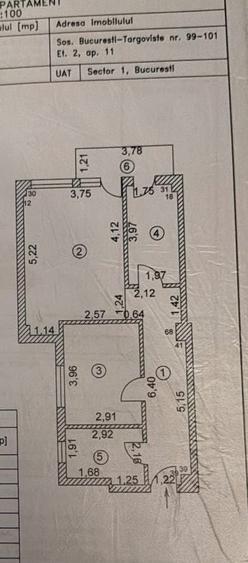 Apartament cu 2 camere decomandat în Central