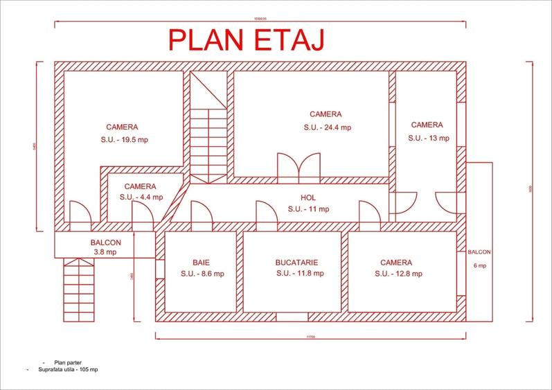 Casă cu 9 camere cu Teren 567 Mp în Central
