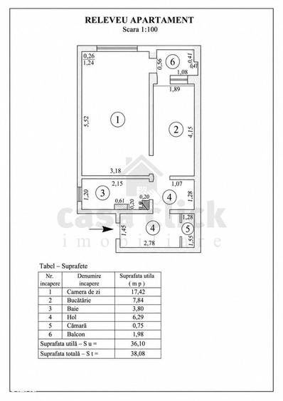 Apartament în Micro 20