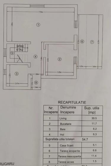 Casă individuală cu 4 camere cu Teren 447 Mp în Popas Păcurari