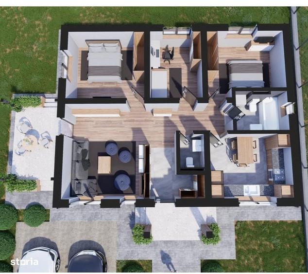 Casă cu 4 camere cu Teren 560 Mp în Dancu