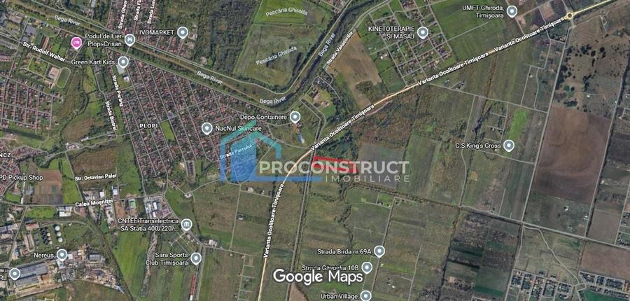 Teren Construcții intravilan de 11273 mp, în Plopi