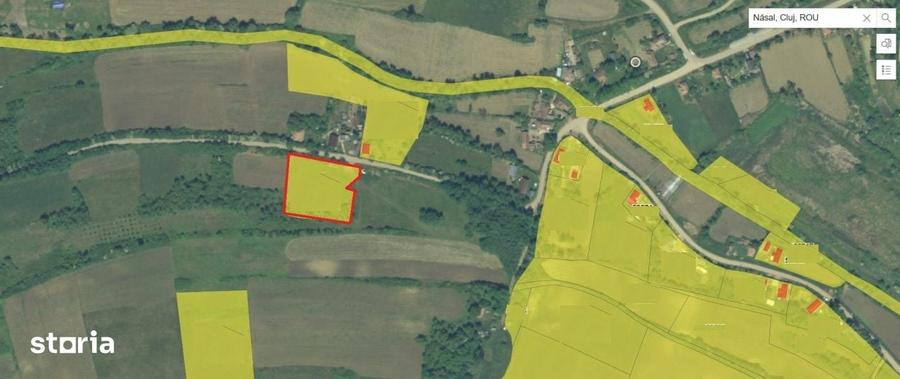 Teren de 2976 mp, în Țaga