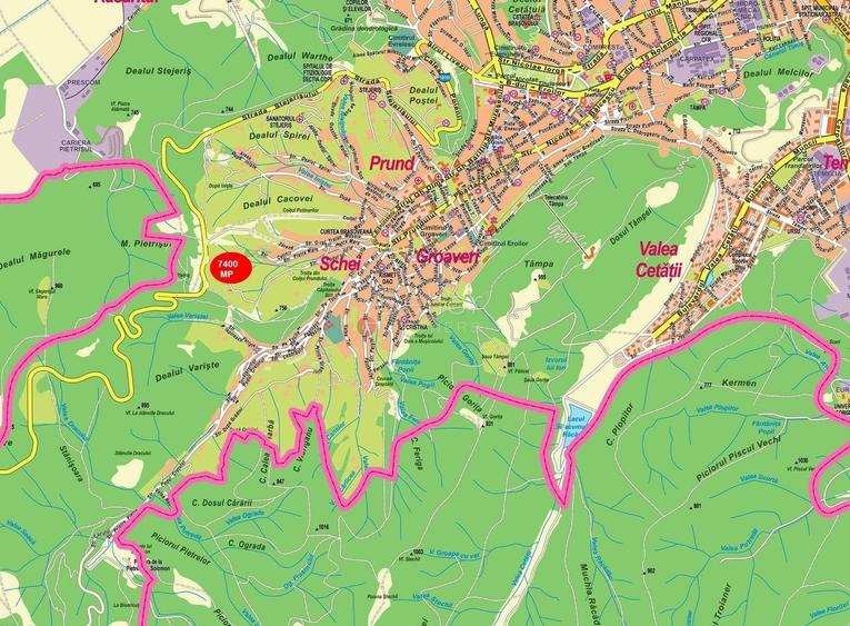 Teren Construcții intravilan de 7364 mp, în Drumul Poienii