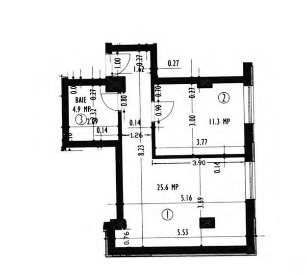 Apartament cu 2 camere circular în Mărăști