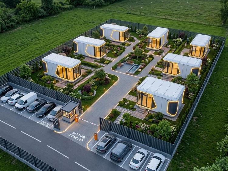 Casă individuală cu 2 camere cu Teren 200 Mp în Șimon