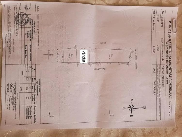 Teren de 468 mp, în Exterior Vest