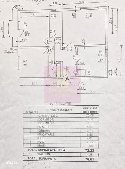 Apartament cu 3 camere decomandat în 13 Septembrie