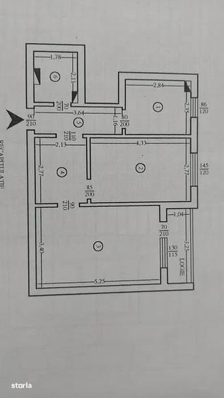 Apartament cu 2 camere decomandat în Albești