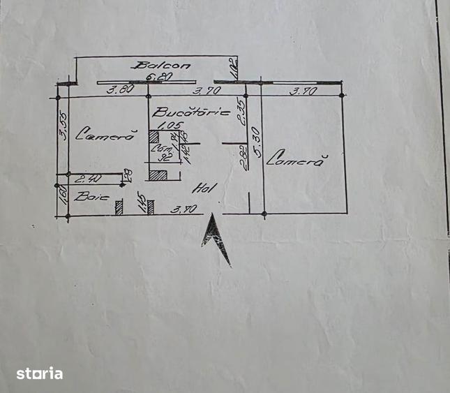 Apartament cu 2 camere decomandat în Tătărași