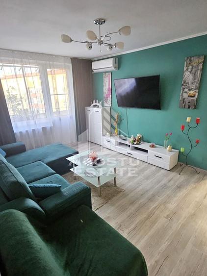 Apartament cu 3 camere semidecomandat, mobilat în Șagului