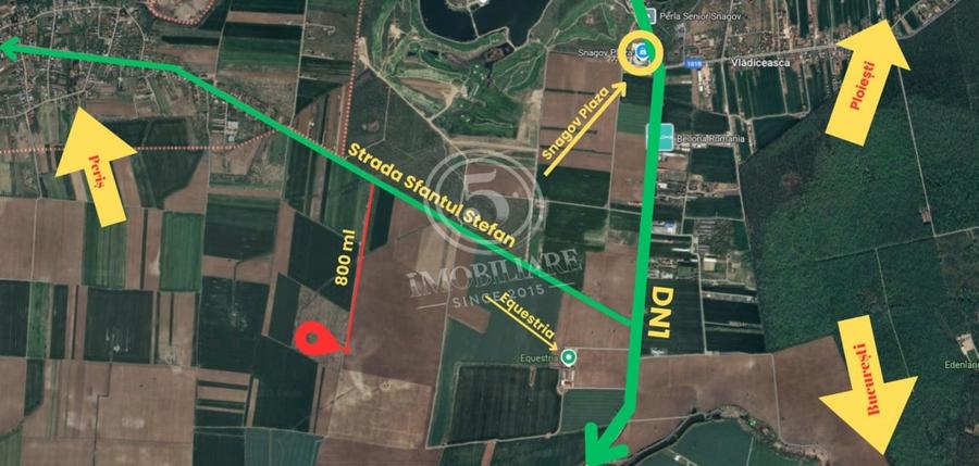 Teren Construcții intravilan de 1118 mp, în Periș