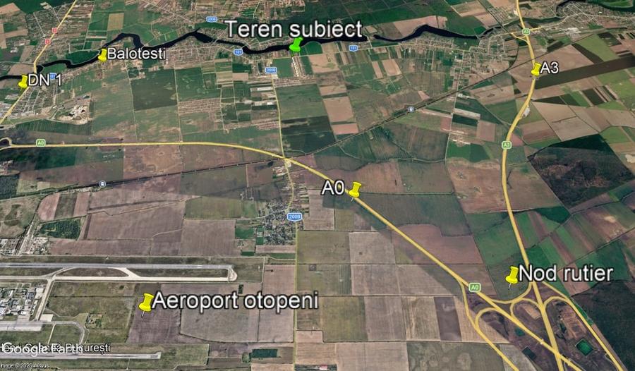 Teren dezvoltare rezidentiala - 14.563mp - Sos. Unirii - Balotesti - 12